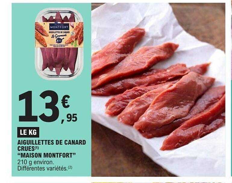 AIGUILLETTES DE CANARD CRUES "MAISON MONTFORT"