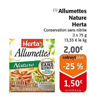Allumettes Nature Herta