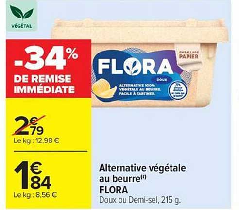 Alternative végétale au beurre FLORA