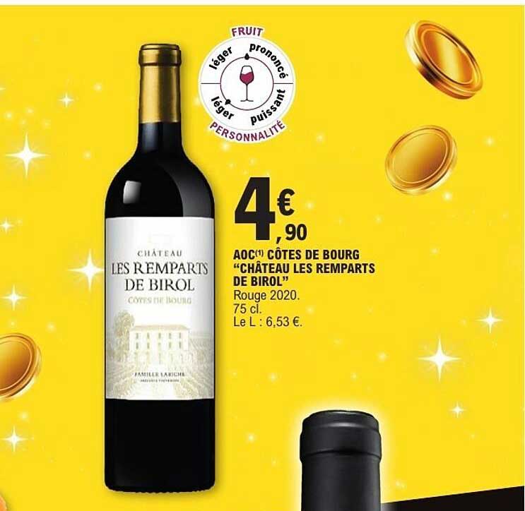 AOC CÔTES DE BOURG "CHÂTEAU LES REMPARTS DE BIROL"