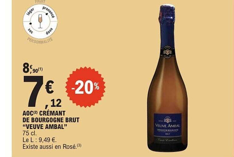 AOC Crémant de Bourgogne Brut “Veuve Ambal”