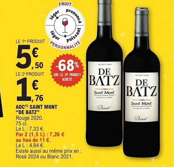 AOC Saint Mont "DE BATZ"