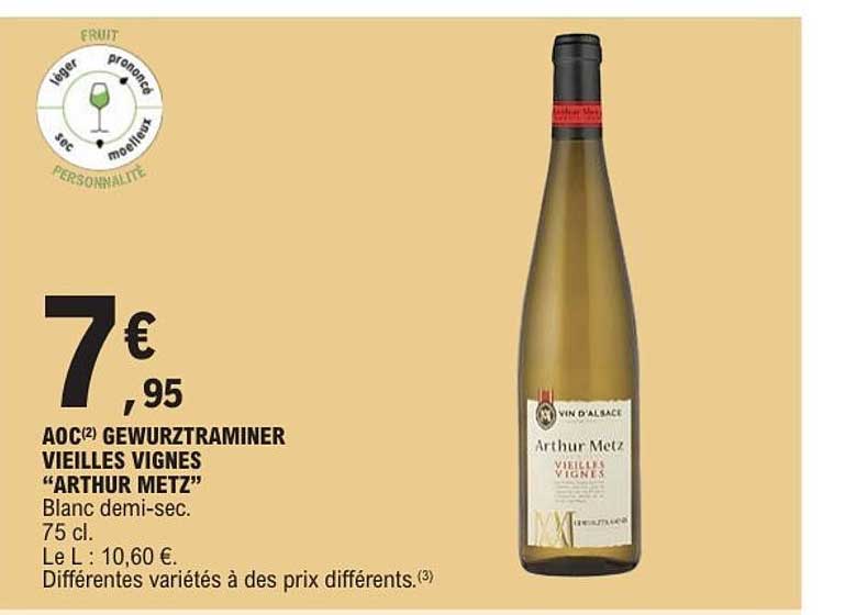 AOC(2) Gewurztraminer Vieilles Vignes "Arthur Metz"