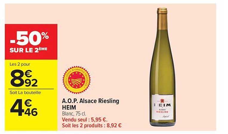 A.O.P. Alsace Riesling HEIM
