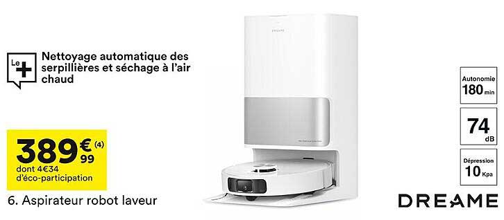 Aspirateur robot laveur