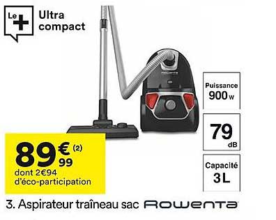 Aspirateur traîneau sac Rowenta
