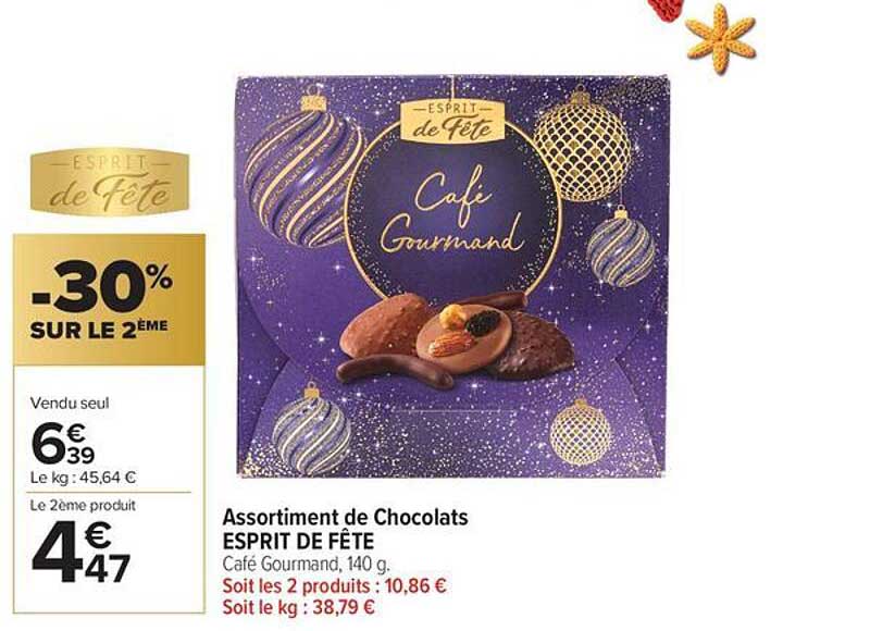 Assortiment de Chocolats ESPRIT de FÊTE