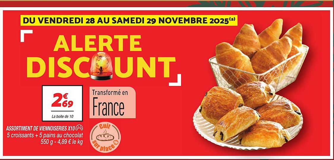ASSORTIMENT DE VIENNOISERIES X10