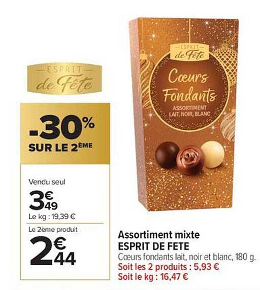 Assortiment mixte ESPRIT DE FÊTE