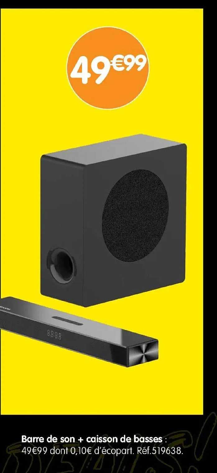 Barre de son + caisson de basses