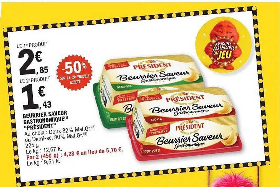 Beurrier Saveur Gastronomique “Président”