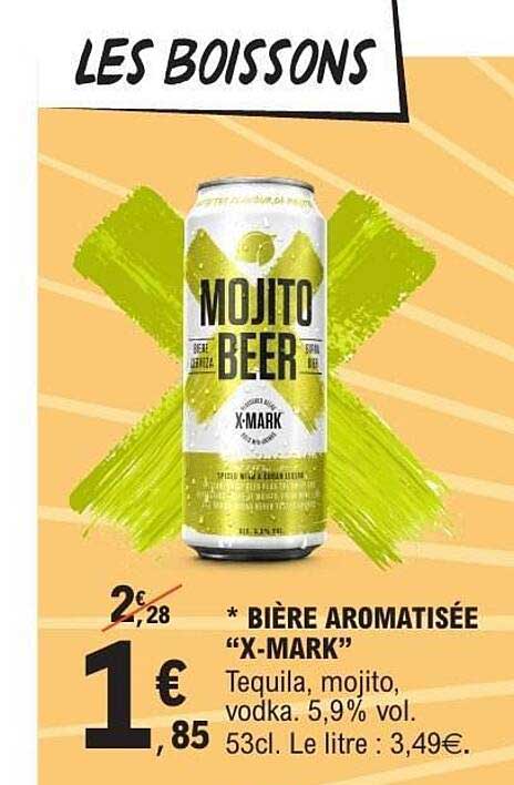 * BIÈRE AROMATISÉE "X-MARK"