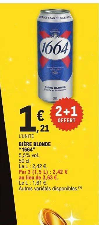 BIÈRE BLONDE "1664"