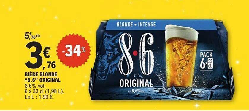 BIÈRE BLONDE “8.6” ORIGINAL