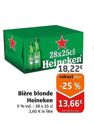 Bière blonde Heineken