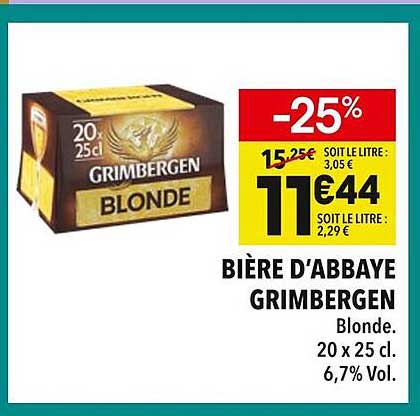 BIÈRE D'ABBAAYE GRIMBERGEN