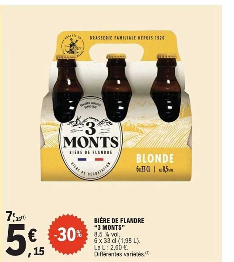 BIÈRE DE FLANDRE “3 MONTS”