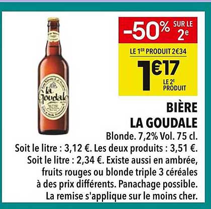 BIÈRE LA GOUDALE