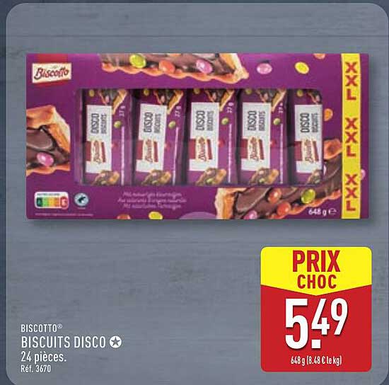 BISCOTTO® BISCUITS DISCO ★ 24 pièces.