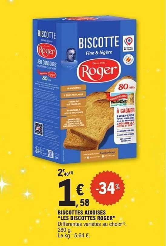 BISCUITTES AIXOISES “LES BISCUITTES ROGER”