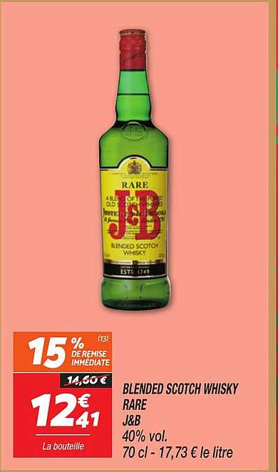 BLENDED SCOTCH WHISKY RARE J&B
