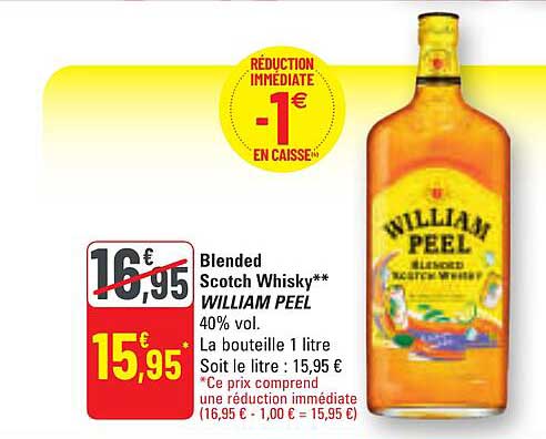 Blended Scotch Whisky** WILLIAM PEEL 40% vol.
