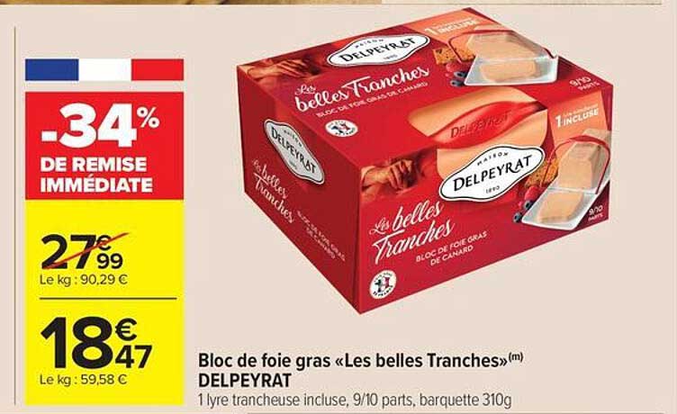 Bloc de foie gras « Les belles Tranches »(m) DELPEYRAT