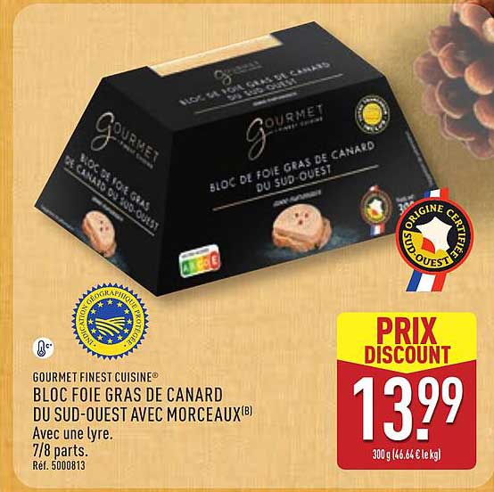 BLOC FOIE GRAS DE CANARD DU SUD-OUEST AVEC MORCEAUX