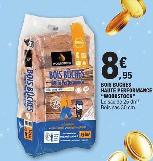 BOIS BÛCHES HAUTE PERFORMANCE “WOODSTOCK”