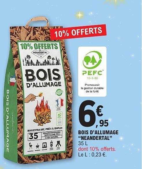 BOIS D'ALLUMAGE “NEANDERTAL”