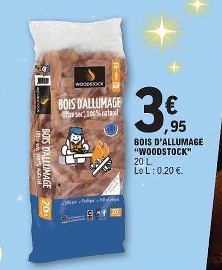 BOIS D'ALLUMAGE "WOODSTOCK"