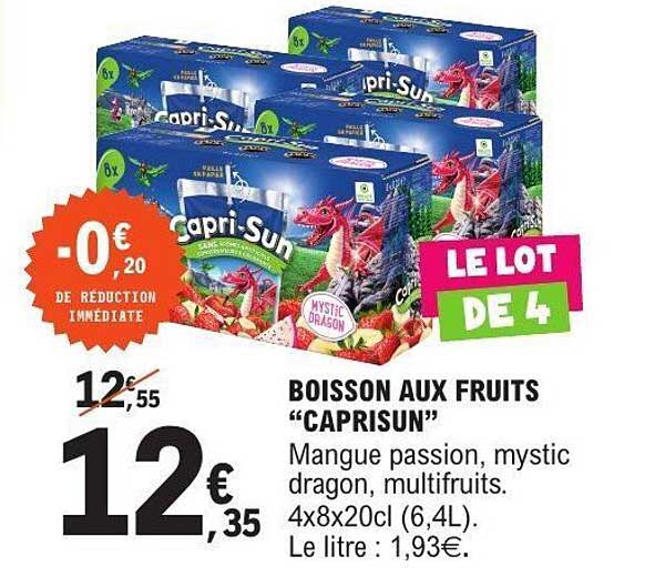 BOISSON AUX FRUITS "CAPRISUN"