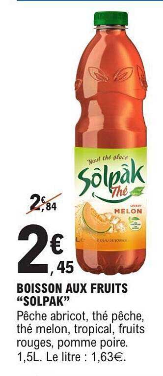 BOISSON AUX FRUITS "SOLPAK"