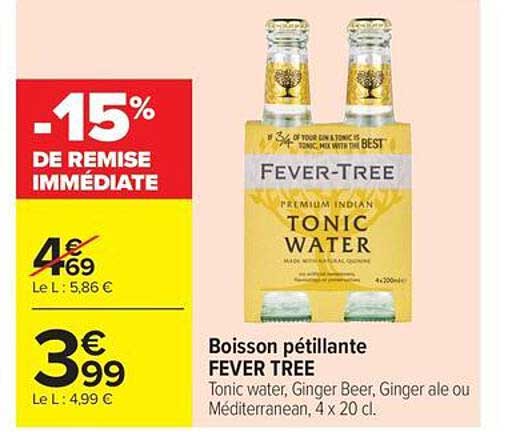 Boisson pétillante FEVER TREE
