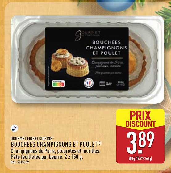 Bouchées Champignons et Poulet