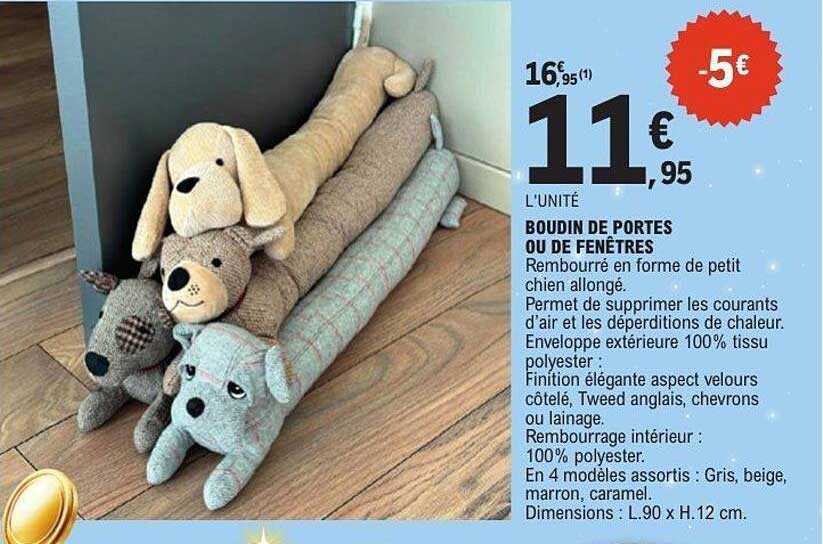 BOUDIN DE PORTES OU DE FENÊTRES