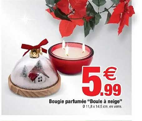 Bougie parfumée "Boule à neige"