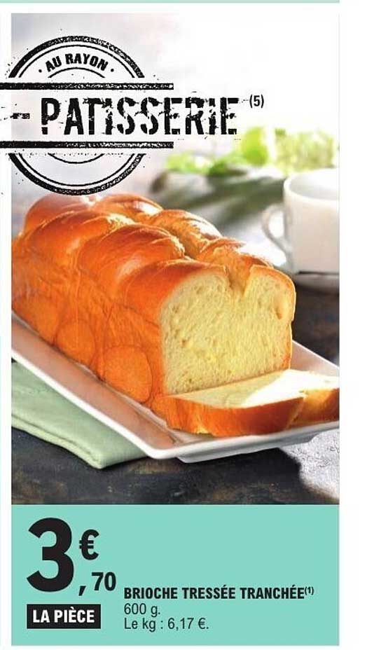 Brioche tressée tranchée