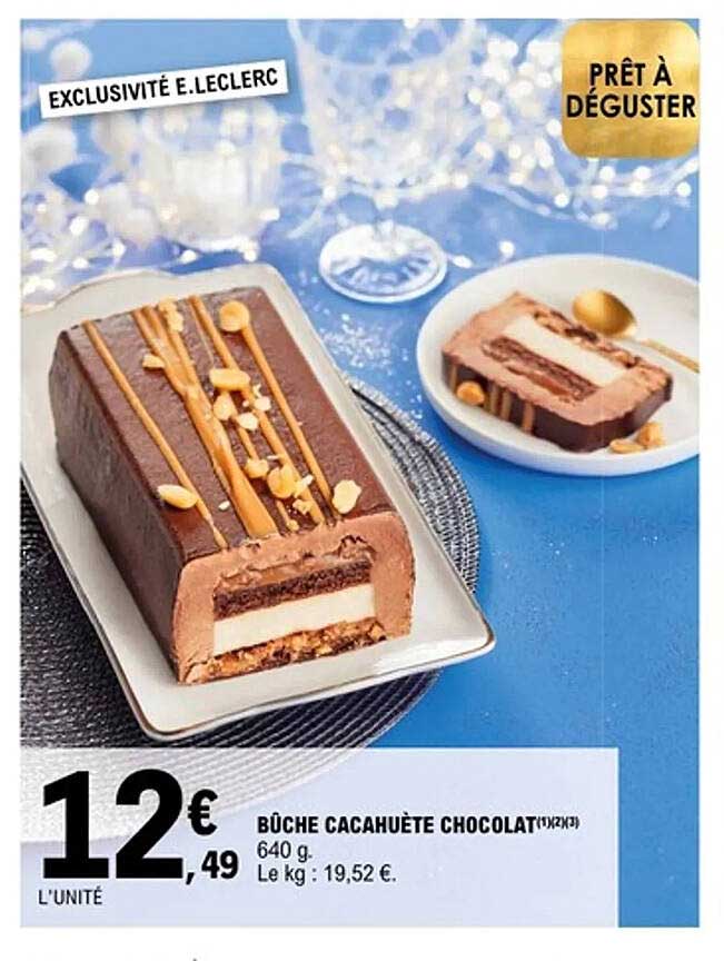 BÛCHE CACAHUÈTE CHOCOLAT