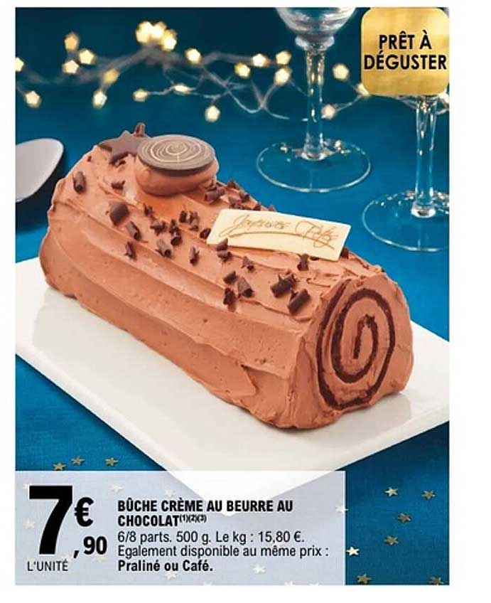 Bûche Crème au Beurre au Chocolat