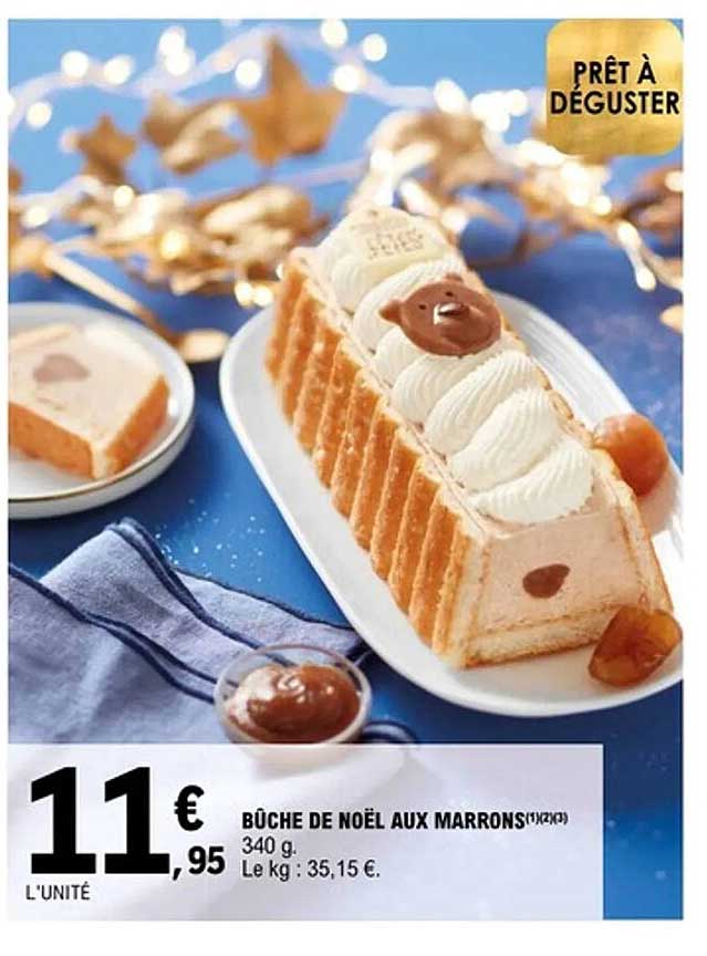 BÛCHE DE NOËL AUX MARRONS