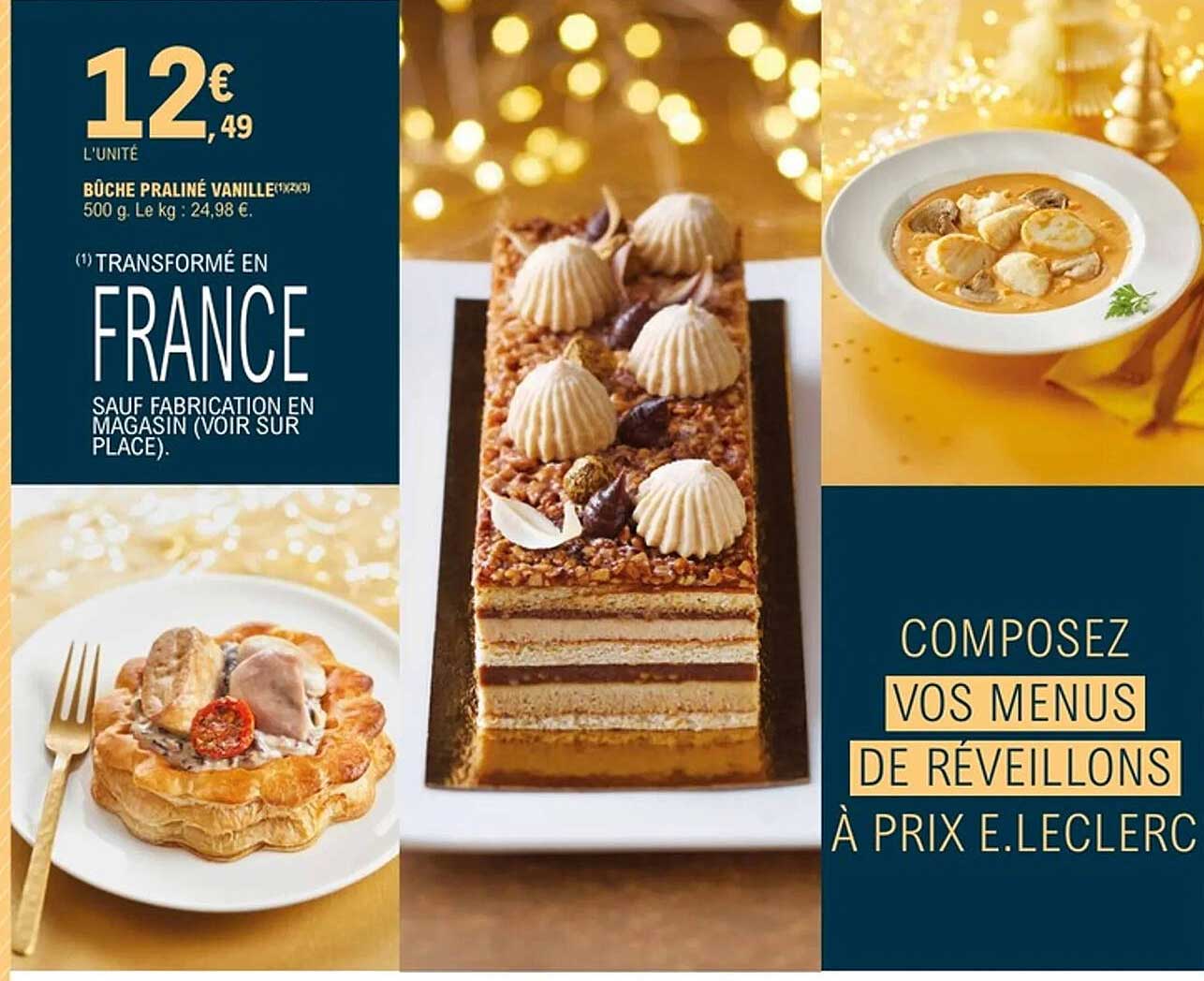 Bûche Praline Vanille