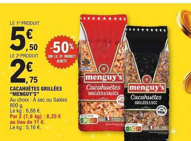 CACAHUÈTES GRILLÉES "MENGUY'S"