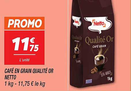 CAFÉ EN GRAIN QUALITÉ OR NETTO