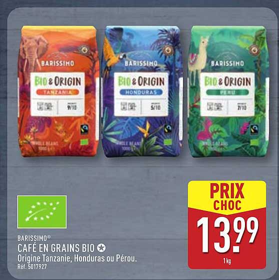 Café en grains bio BARISSIMO®