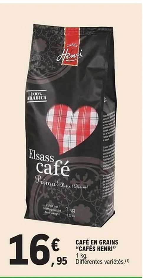 CAFÉ EN GRAINS "CAFÉS HENRI"