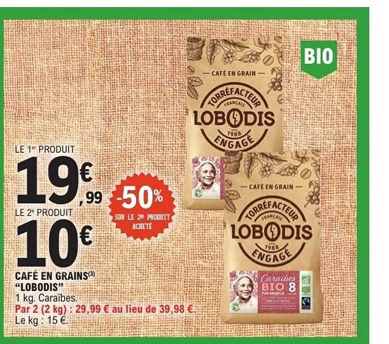 CAFÉ EN GRAINS "LOBODIS"