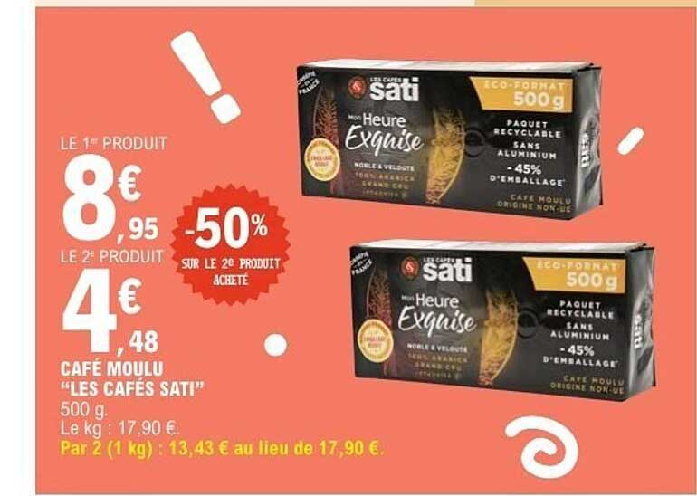 Café moulu "Les Cafés Sati"