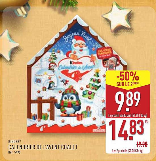 CALENDRIER DE L'AVENT CHALET