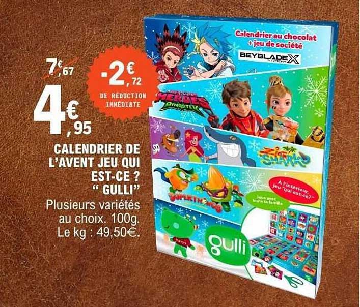 CALENDRIER DE L'AVENT JEU QUI EST-CE ? "GULLI"